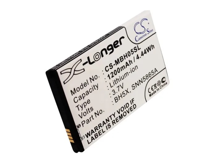 1200mAh Battery BH5X, SNN5865A for Motorola Daytona,Droid X,Droid X2,Fire XT,MB810,MB870,ME811, Milestone X, Shadow