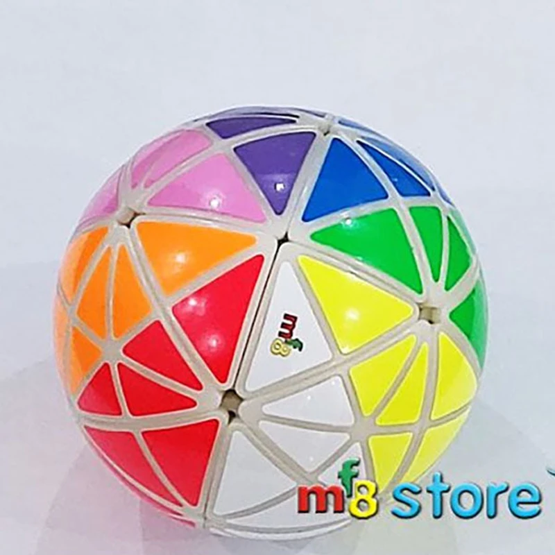 Cube magique autocollant en forme de boule, corps blanc avec Kit en plastique, Puzzle professionnel, jouets, cadeaux pour enfants