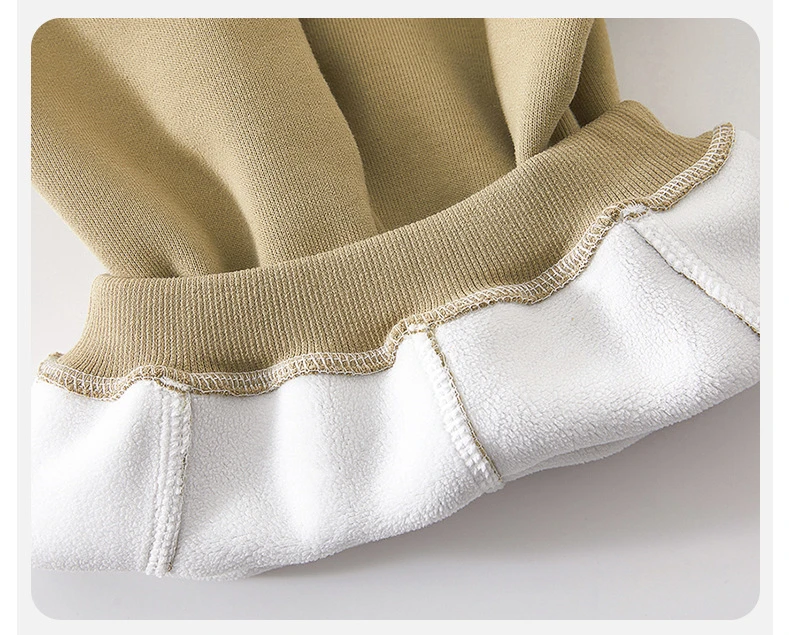 18M-5T autumn winter children kids boys girls fashon cartoon thick velvet snow wear warm stretch waist pants #6