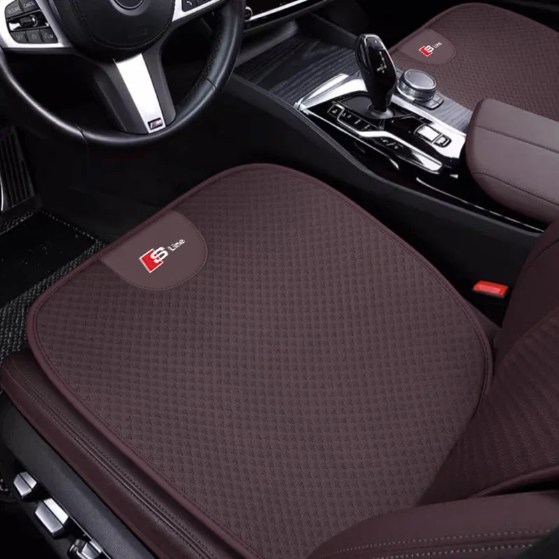 2025 Hot Car Ice Silk Seat Cushion Cover Mat Protector Pad For Audi Sline A1 A3 Q3 Q5 Q7 Q8 8V 8P A4 B5 B6 B7 B8 A6 C5 C6 C7 A7 view 5