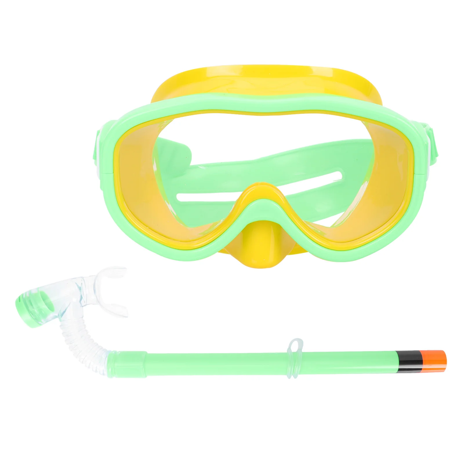 

1 set 1 Set Child Mask Snorkel Set Ergonomic Semi-Dry Diving Glasses With Straws Portable Durable Snorkeling Gear For Kids Clear