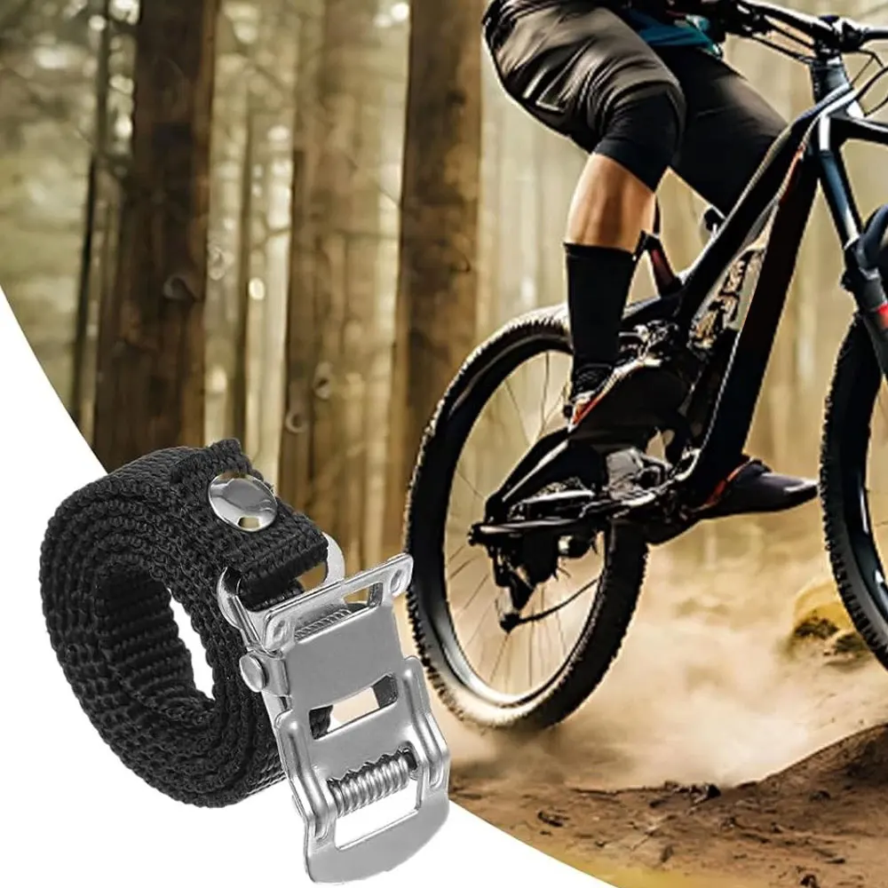 4 قطعة الأشرطة التوى للدراجات الصالة الرياضية الغزل الدراجة مسند القدم تو كليب الدراجات دواسة حبل تجريب التجريبي سباق حزام لربط الأحذية
