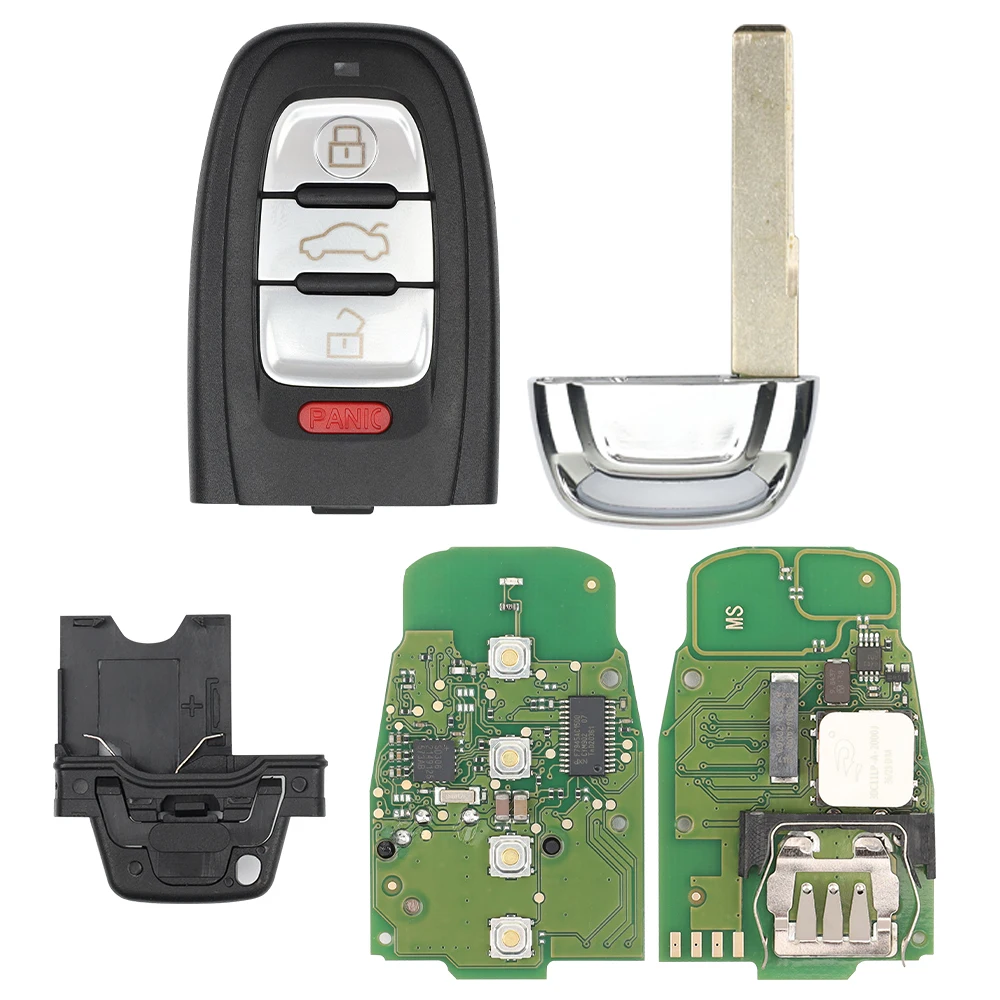 Okey Keyless Go Smart Remote Car Key 754J Untuk Au-di A4 A5 A6L A7 A8 Q5 untuk V-W PHIDEON Chip 29A1 Untuk Lamborghini 315/433/868Mhz