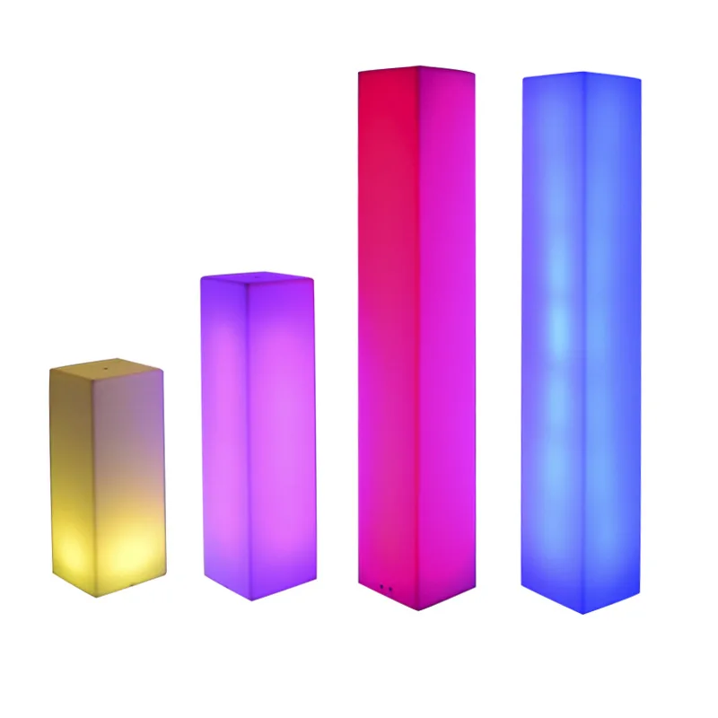 

LED square column light creative LED colorful luminous guide garden decorative lighting KTV bar ambient light
