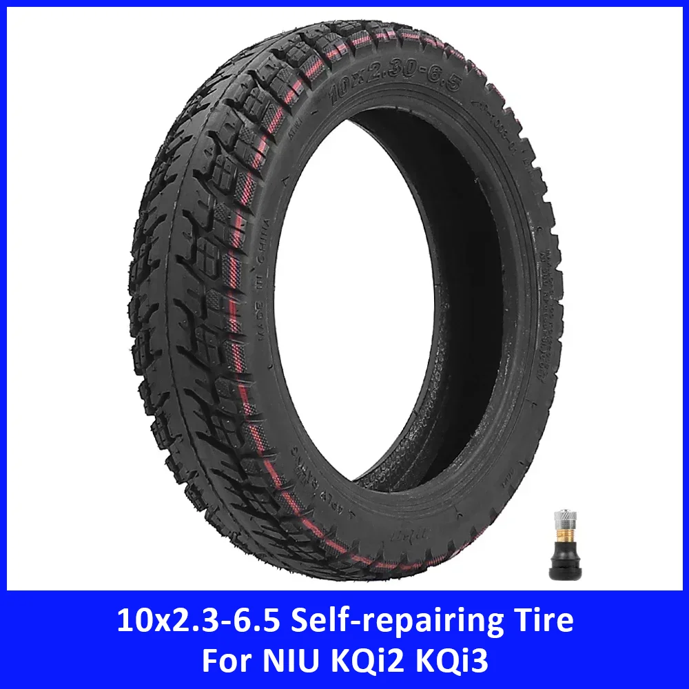

10x2.3-6.5 Off-road Self-repairing Jelly Tires for NIU KQi2 KQi3 Electric Scooter Accessories Puncture Proof Tubeless Tyre Parts