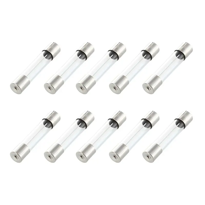 10 Pcs Fast Blow Type Glass Tube Fuses 6X30mm 250V 10A