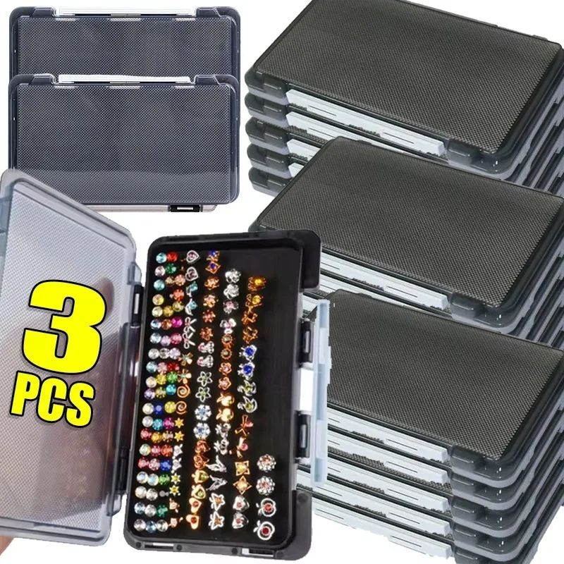 Portable Earring Storage Box New Design Large Capacity Jewelry Storage Box Exquisite Earring Necklace Storage Packing Dustproof