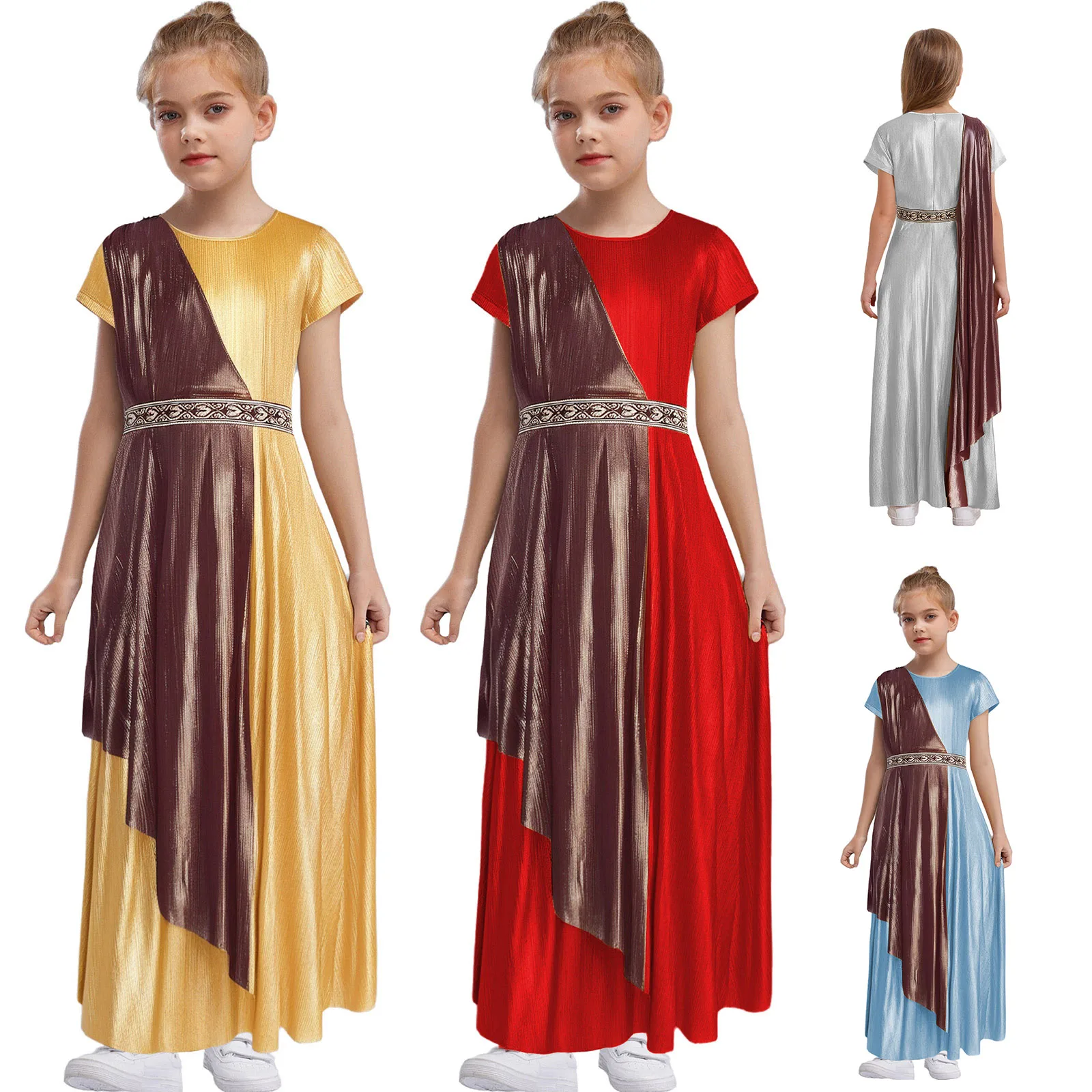 Robe De Fête Fille - Concours Beauté, Princesse, Halloween - Design Mode, Mélange Coton - Cadeau Idéal