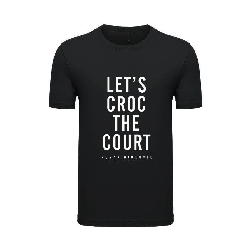 

Little Djokovic Goes To The Court with The Same Cotton Printed T-shirt, Tennis Jersey, Summer Short-sleeved Men's Top