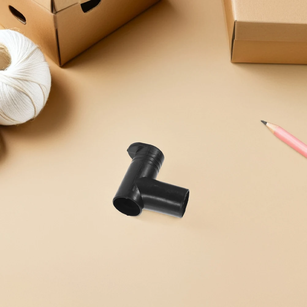 

6Pcs Black Plastic Right Angle Connectors for Drying Rack Joints Floor Standing Clothes Rail Clamps Tube End Caps 2.75 X 2.4