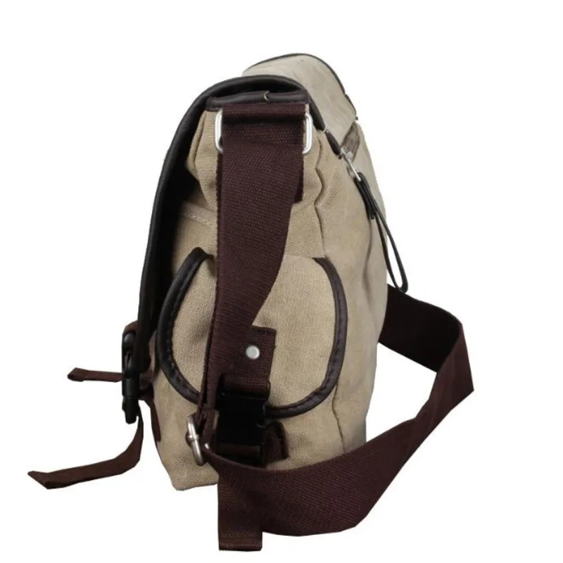 Imagem -04 - Carteiro de Lona Masculino Mochila Diagonal Bolsa de Escola Casual Alta Qualidade Masculina Portátil