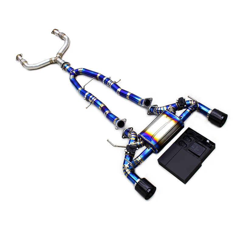 

YD Titanium Exhaust System For Nissan 370Z 3.7L V6 2008-2021 Titanium Exhaust Catback Valvetronic Muffler With MP Tips