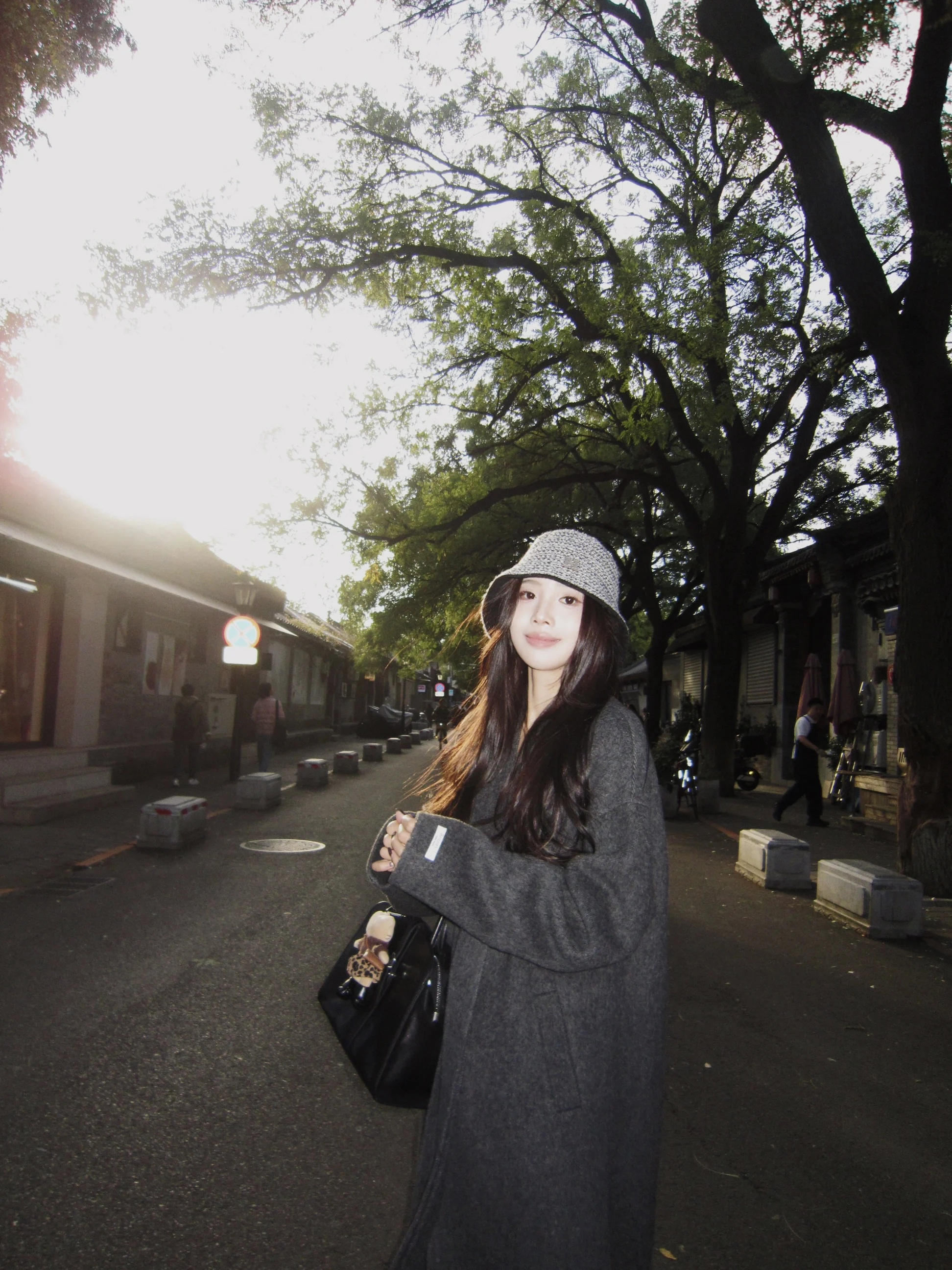 

Double-Sided Wool Blend Silk oulder Sve Netie Large Coat Artistic Commute Sle Small Lady Britney ay Slow Motion