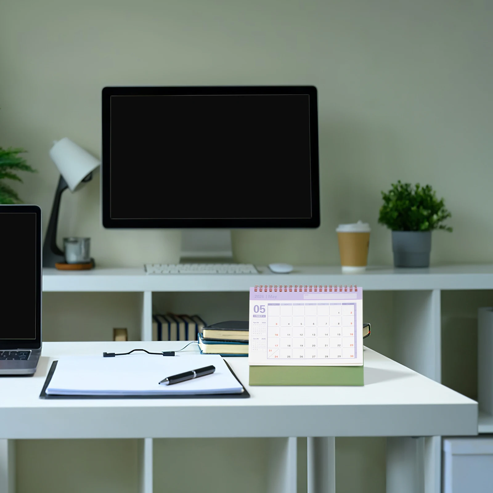 

2026 Desk Calendar Small Monthly Planner Notepad Standing Flip Desktop Table 2025 2026 Mini Schedule Pad Yearly Planner