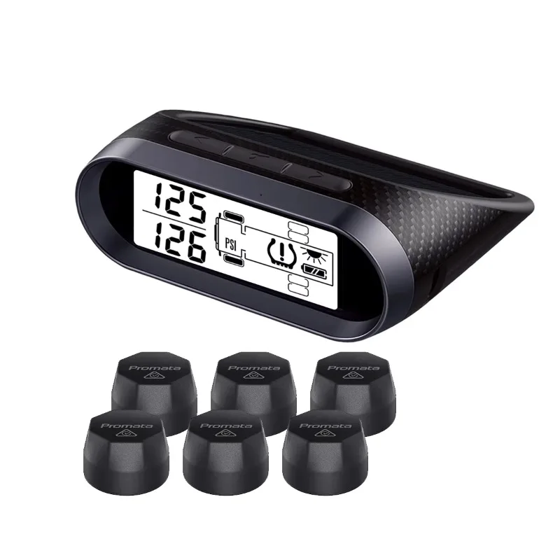 

Digital 203PSI Wireless Solar Power Universal 6 Wheel Tpms Tire Pressure Monitoring Intelligent Sensor for RV/Truck/Motorhome