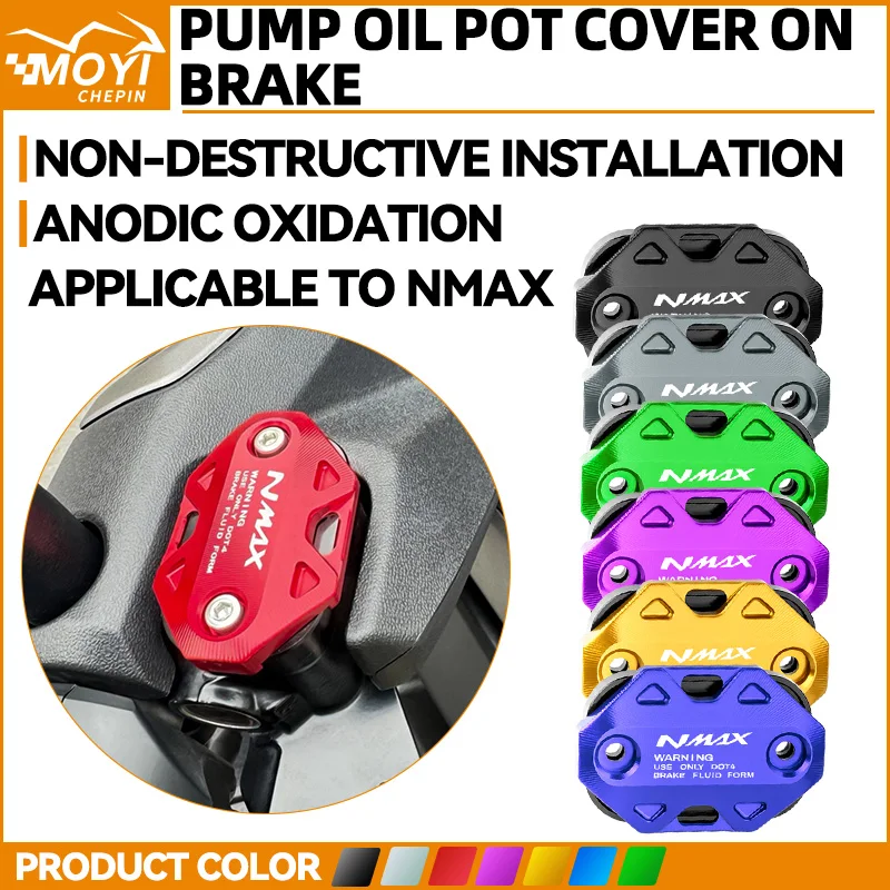 

For Yamaha NMAX 155 nmax155 NVX 155 AEROX 155 CNC Front Rear Brake Fuel Tank Cap Filler Cap Cover NMAX155 Motorcycle Accessories