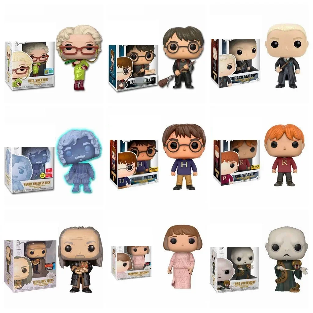 Harried Potter Hedwig Sirius Black Dobby Snape Voldemort Luna RON Hermione Action Toy Figures Collection Model Toy Kids gifts