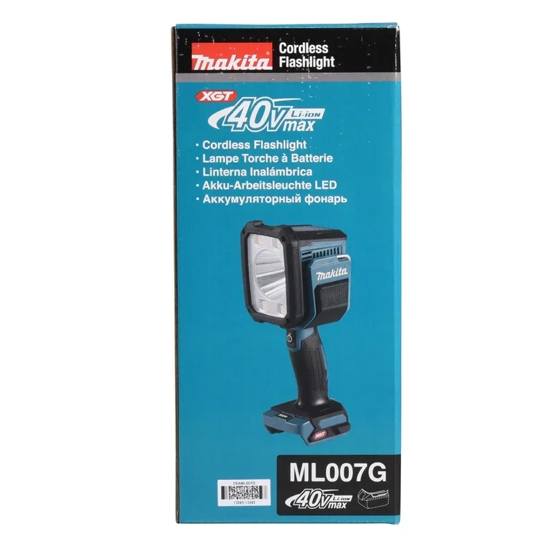 Makita ML007G 40V Max XGT ไฟฉาย LED ไร้สาย Spotlight Bare เครื่องมือ 1250LM ไฟฉาย MAKITA ไฟฉายกลางแจ้ง