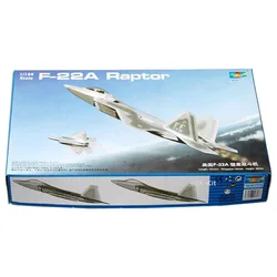 Trumpeter 01317 1/144 Scale US F22 F-22A Raptor Fighter Handcraft Aircraft Plane Gift Toy Plastic Assembly Model Building Kit