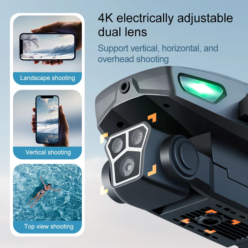 2026년 신형 M5S 드론 스크린 제어 8K 듀얼 카메라 항공 촬영 장애물 회피 브러시리스 RC 쿼드콥터 소년 장난감