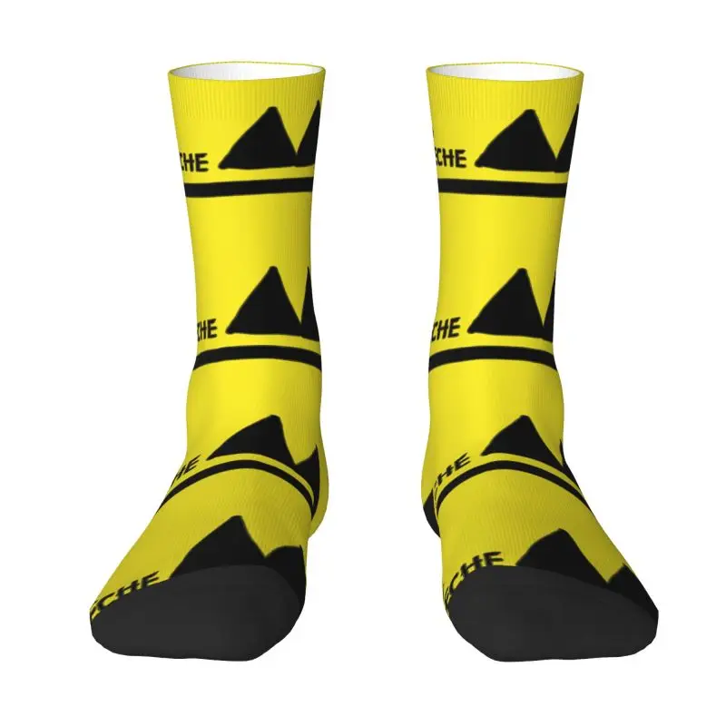 Custom Cute Printed Electronic Rock Depeche Cool Mode Socks for Women Men Stretchy Summer Autumn Winter Crew Socks