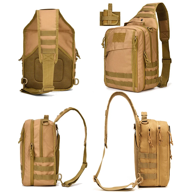 Outdoor Sling Bag Fishing Molle System Range Bag Waterproof Accessories Handbag  EDC  Case Breathable Back