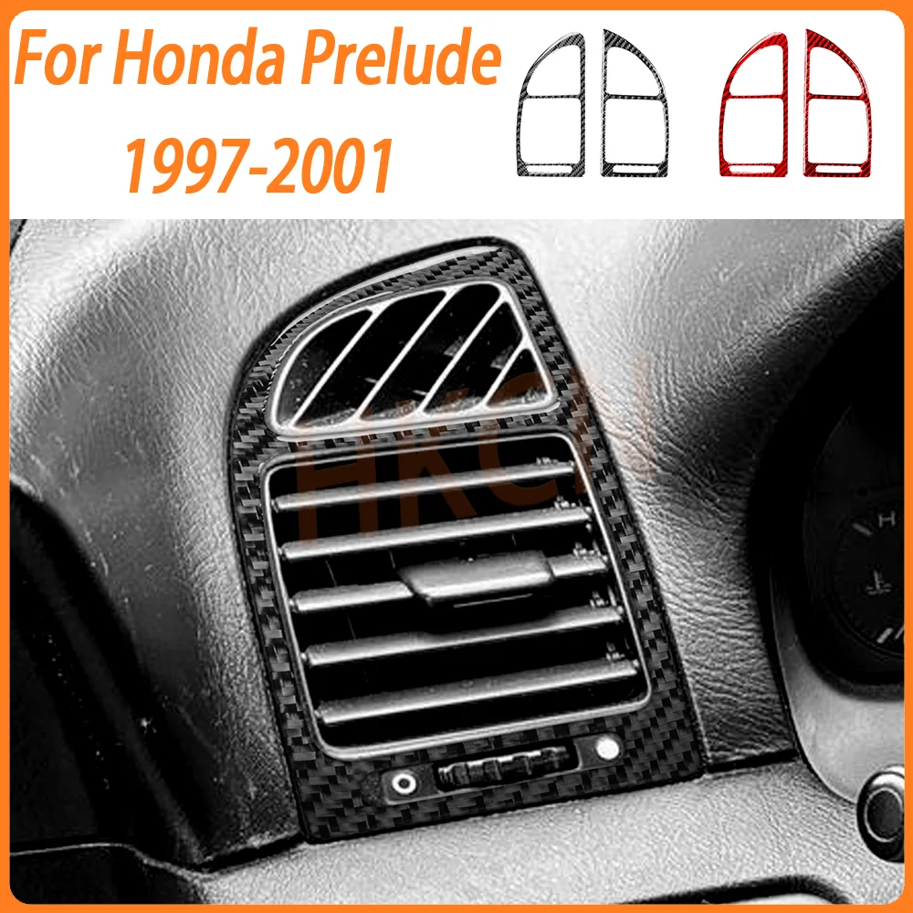 

Carbon fiber car accessories Side Air Conditioning Vent Cover Trim Stickers Interior Accessories For Honda Prelude1997-2001