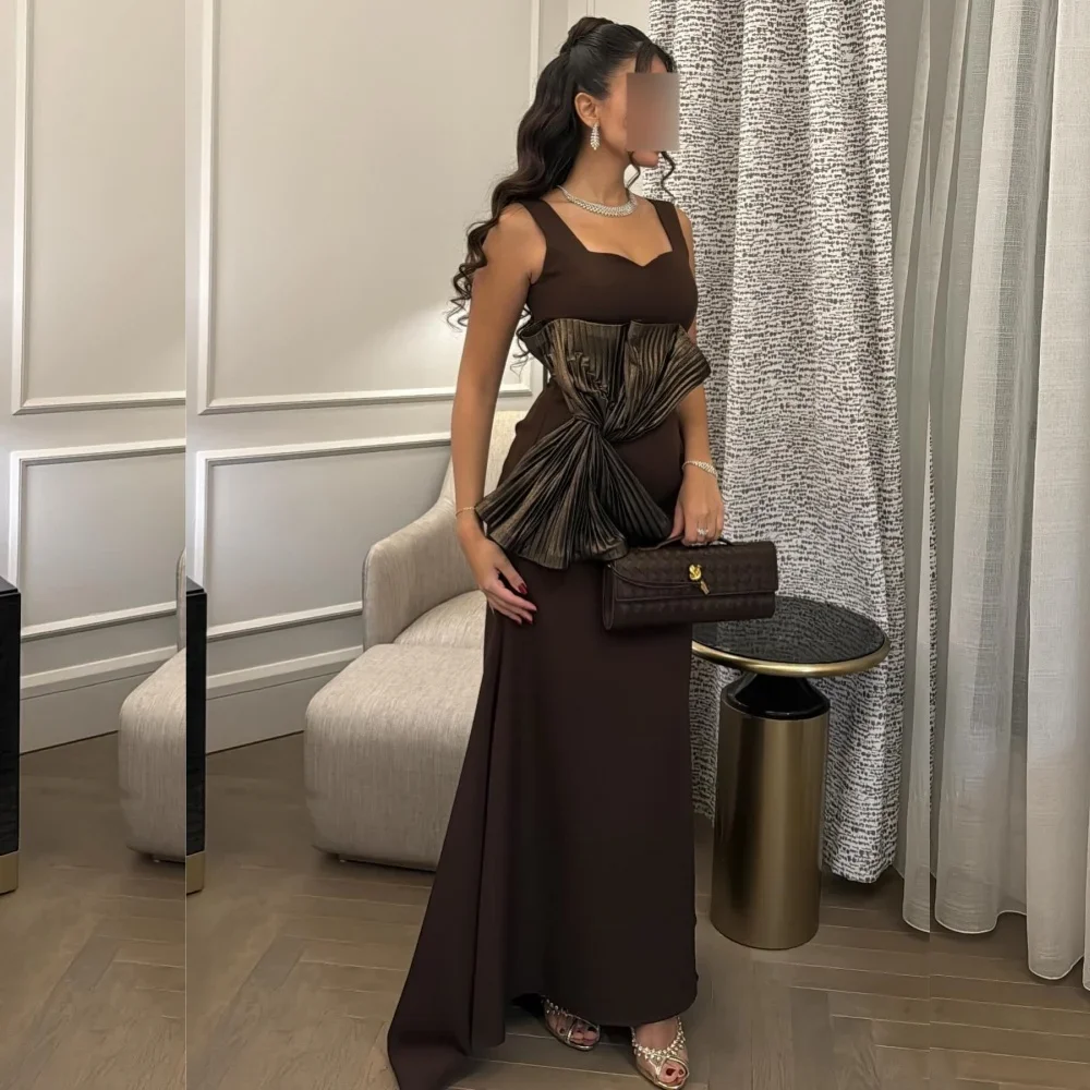 

Customized Intricate Jersey Jersey Pleat Bow A-line Sweetheart Midi Dresses Evening Dresses Classic Exquisite Modern Style Pastr