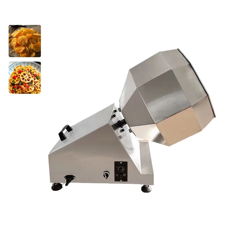 Tumbler Machine Drum Mixer Octagon Mixer Snack Food Seasoning Machine For Snack Food Potato Chips Puffed Food