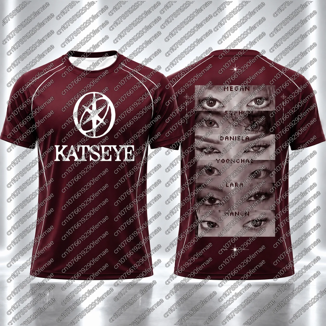 Sommer-Musikfestival-Essential KATSEYE Grafik-T-Shirt für Damen 2026 Neues Konzert-Merch Street-Style Lässiges Kurzarm-T-Shirt – Detail 5