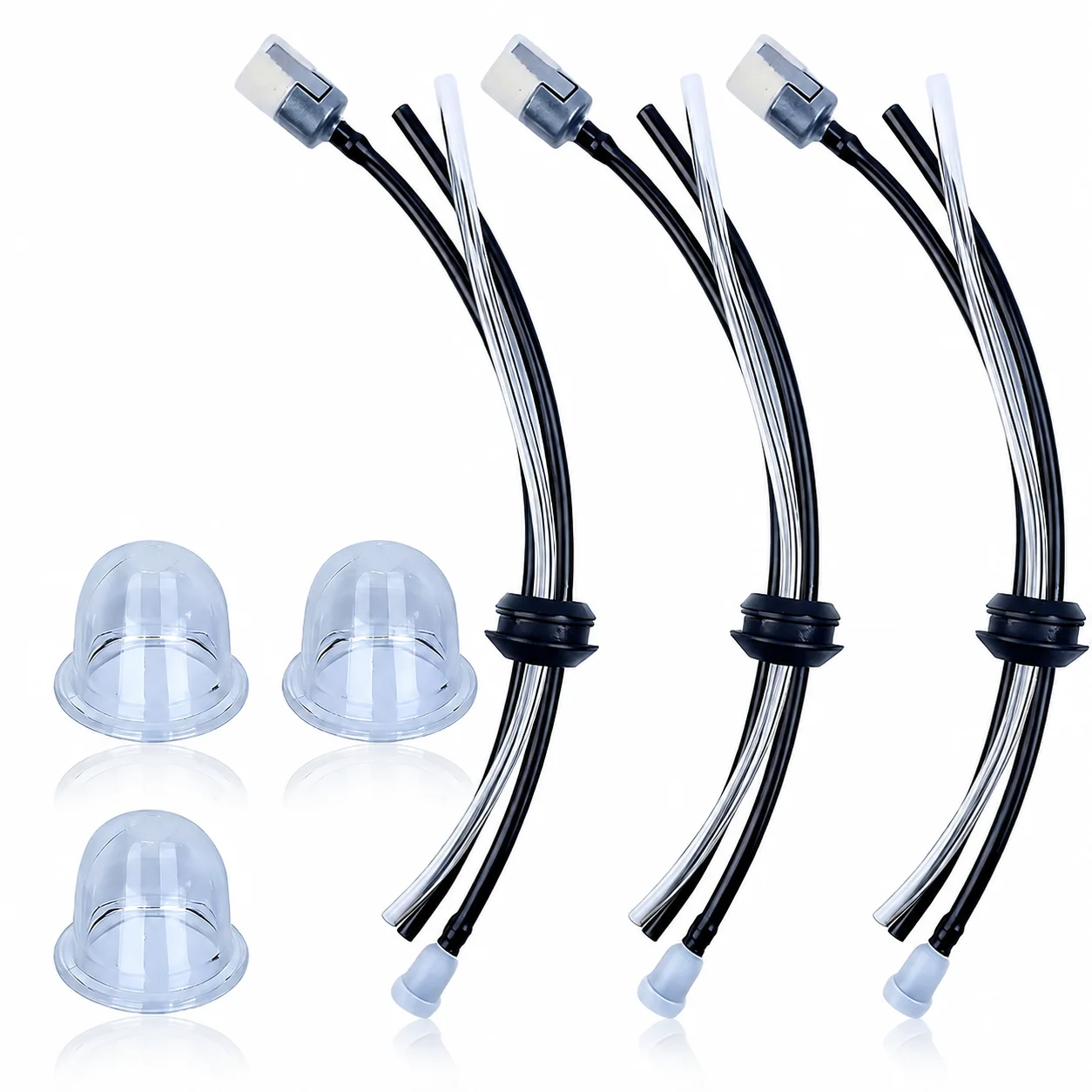 3X Fuel Tank Grommets + 3X Primer Bulbs Replacement Kit For Echo SRM-2100 SRM-210 SRM-225 GT225 SHC225 OEM 13211546730 90097