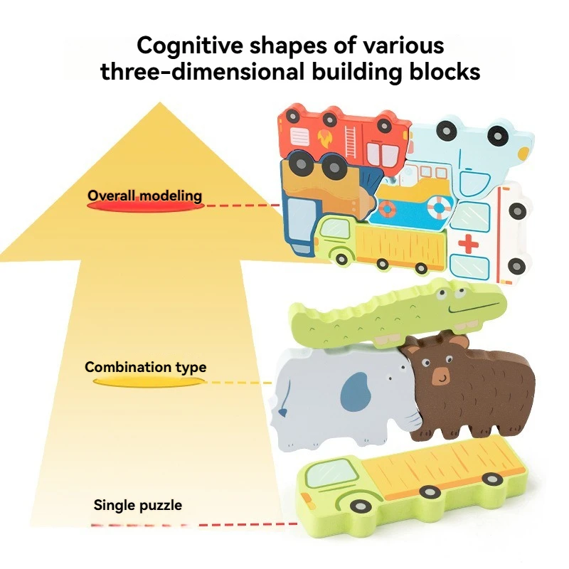 Kids 4-in-1 Puzzle Board – Montessori-Inspired Educational Toy for Hand-Eye Coordination, Shape & Color Recognition