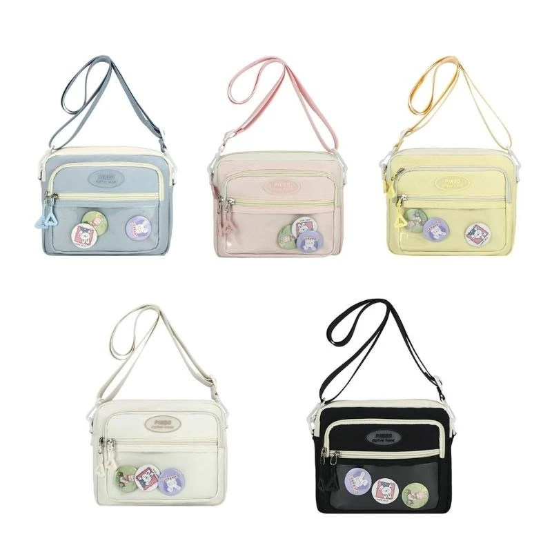 

E8FB Practical Nylon Ita Bag Offering Different Carrying Option Shoulder Bags Casual Crossbody Purse For Everyday Use