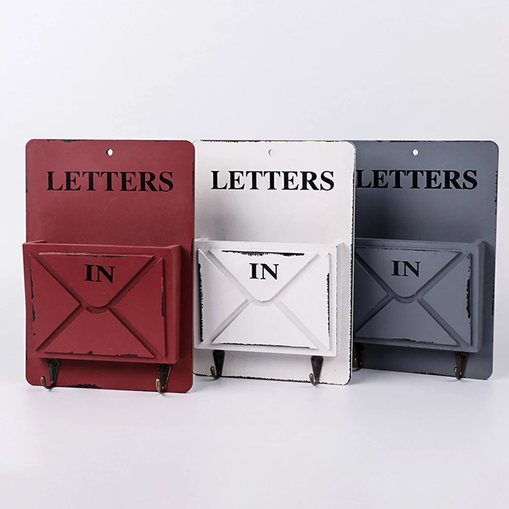 

Storage Shelf Hook Wall Key Hanger for Letters Checks and Keys Wall Mount Organizer Neutral Design Fits Decor