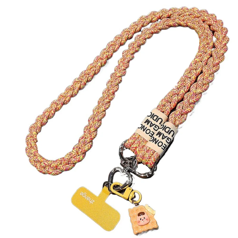 

Cartoon Keychain Crossbody Phone Strap Pendant Anti Lost Mobile Phone Lanyard Cute Long Phone Neck Straps Lanyard Patch