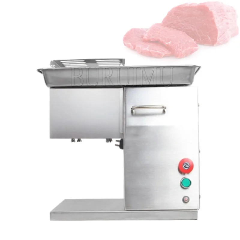 Affettatrice Elettrica Automatica Per Carne, Tritatutto Per Verdure, Macchina Per Tagliare Carne Congelata-image