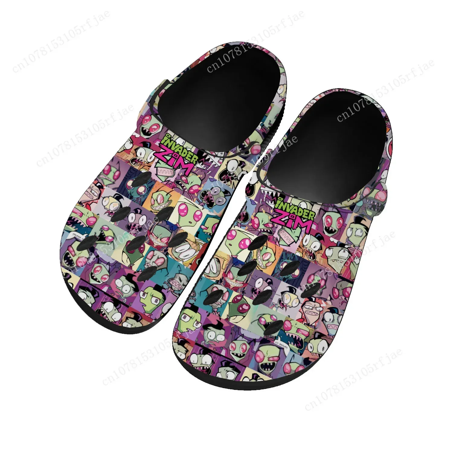 

Animation Invader Home Clogs Cartoon Zim Men Women Youth Boy Girl Sandals Shoes Garden Bespoke Custom Shoes Beach Hole Slippers