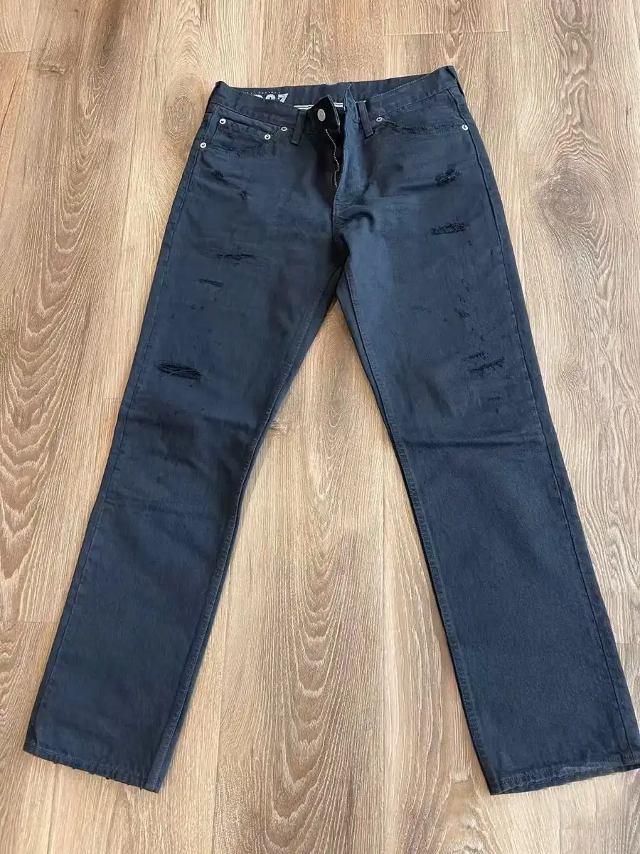 VISVIM FIL ICT 03D27 Selvedge Washed Destroyed Denim Pants