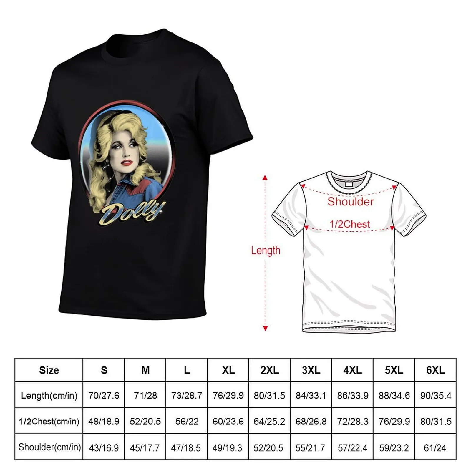 retro dolly gift parton for lovers T-Shirt man tshirt man t shirt heavy cotton t shirt custom print T-shirt