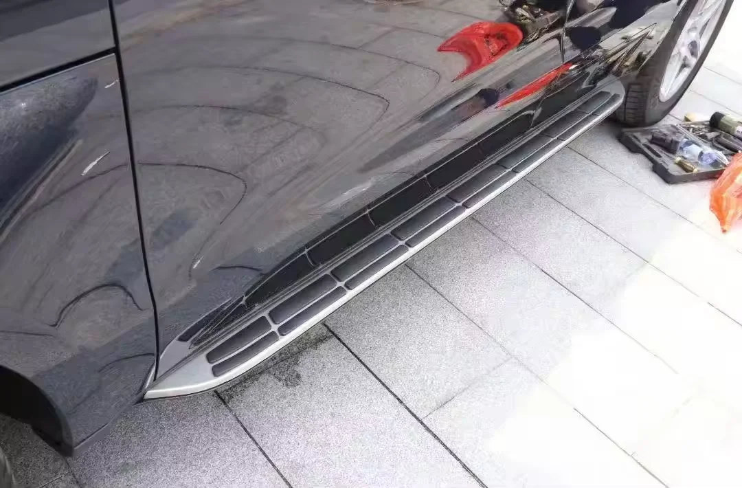 لوحة تشغيل السيارة بدواسة جانبية فاخرة باللون الأسود من سبائك الألومنيوم الأكثر مبيعًا لـ Macan 2019 #5