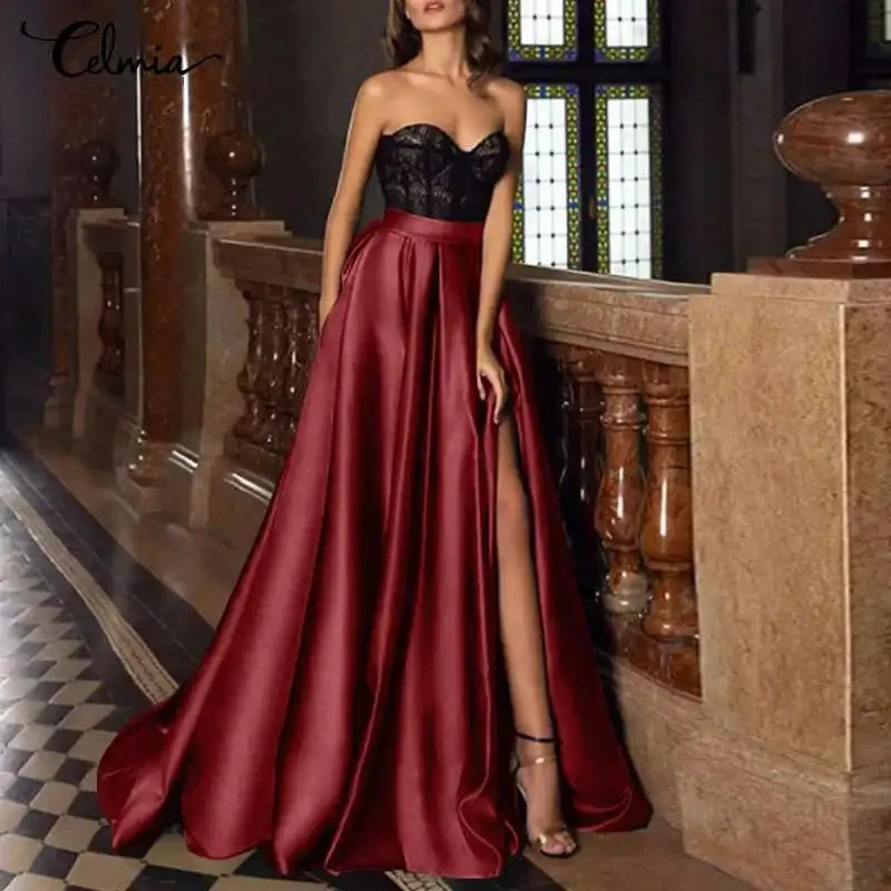 Simple Satin Detachable Skirt for Wedding Dress High Split Black Evening Dress Overskirts Removable Maxi Skirts Falda larga