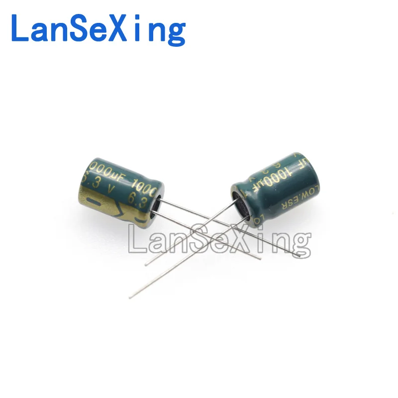 Directly inserted aluminum electrolytic capacitor element 6.3v1000uf, volume 8 * 12mm, electrolytic capacitor 1000uf6.3v