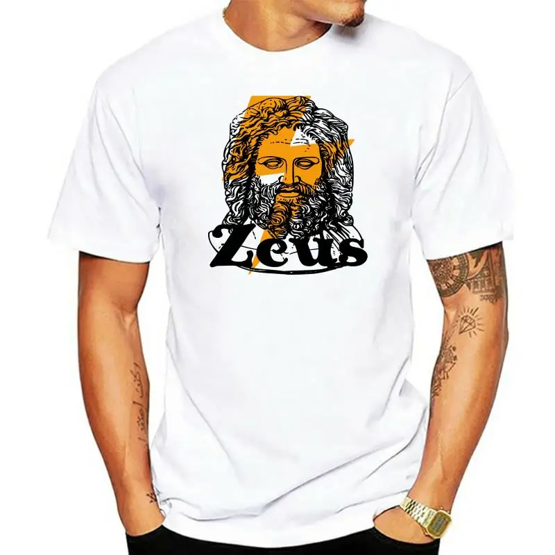 Men T shirt Summer Sleeves O Neck Short Sleeve Zeus T Shirt God Greek Mythology Thunder Bolt Graphic Tee Tees women