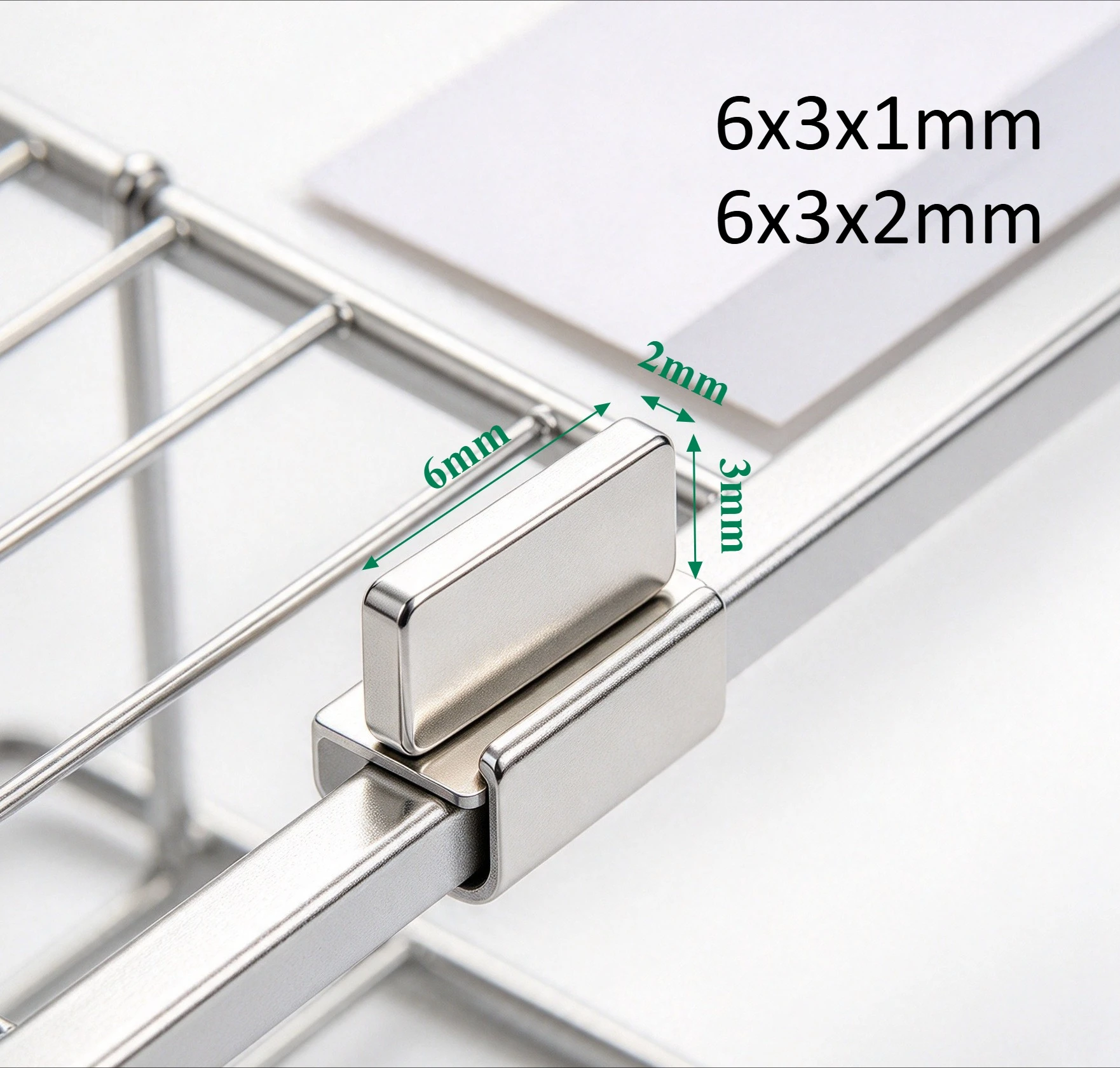 6x3x1mm 6x3x2mm N35 Rectangular Neodymium Magnet Sheet Magnet for DIY Craft Industrial Office Use 6*3*1mm 6*3*2mm