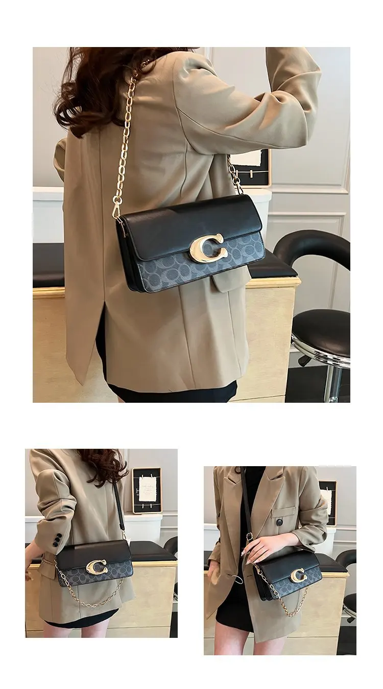 新しいハイエンドのライトラグジュアリーデザイナーメッセンジャーバッグ - 女性向けのファッショナブルで人気があり、持ち運びに便利な通勤スタイル