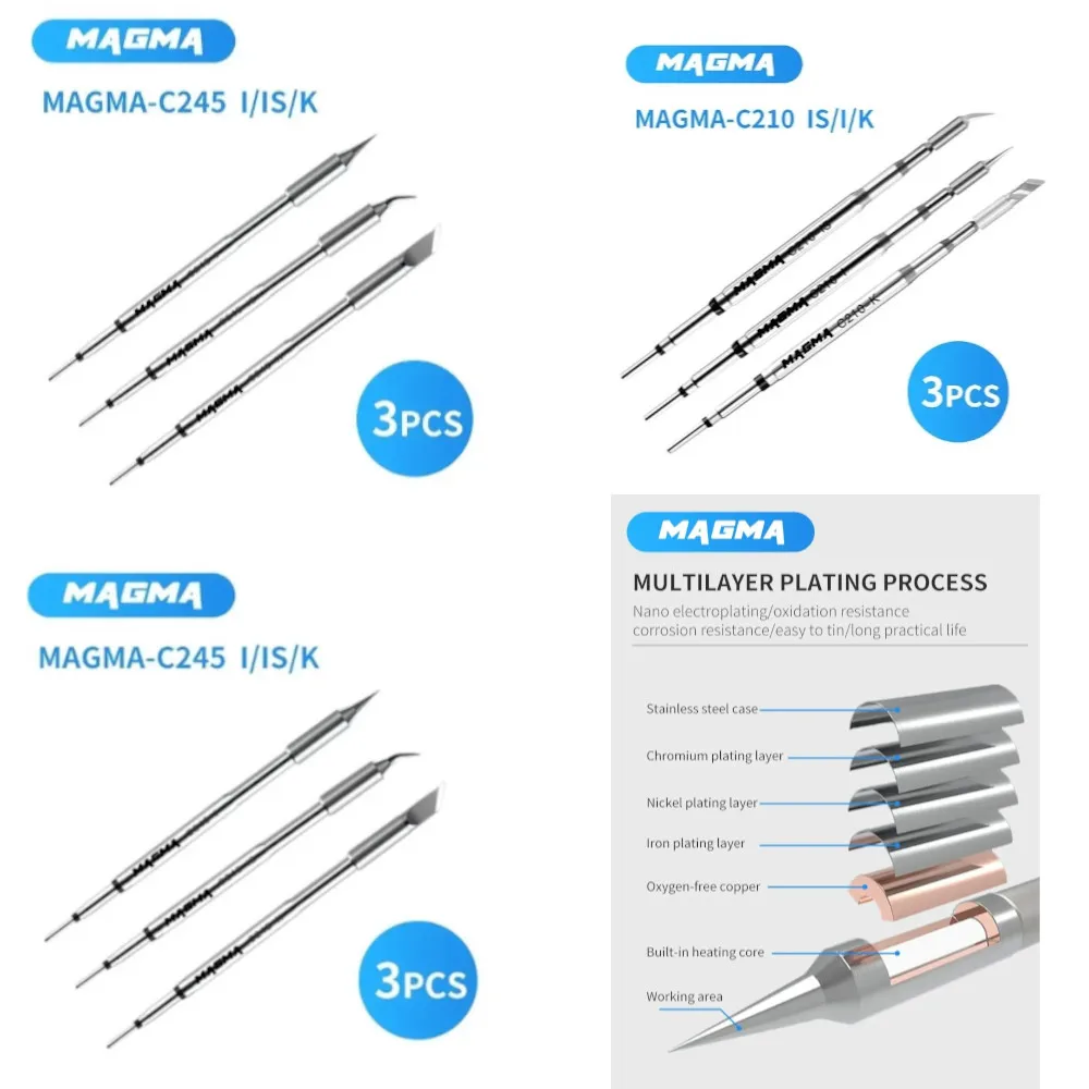 Aifen C115 C210 C245 Series Soldering Iron Tips Cartridges For AixuJBC Sugon Aifen soldering station Handle Replaecment Tools