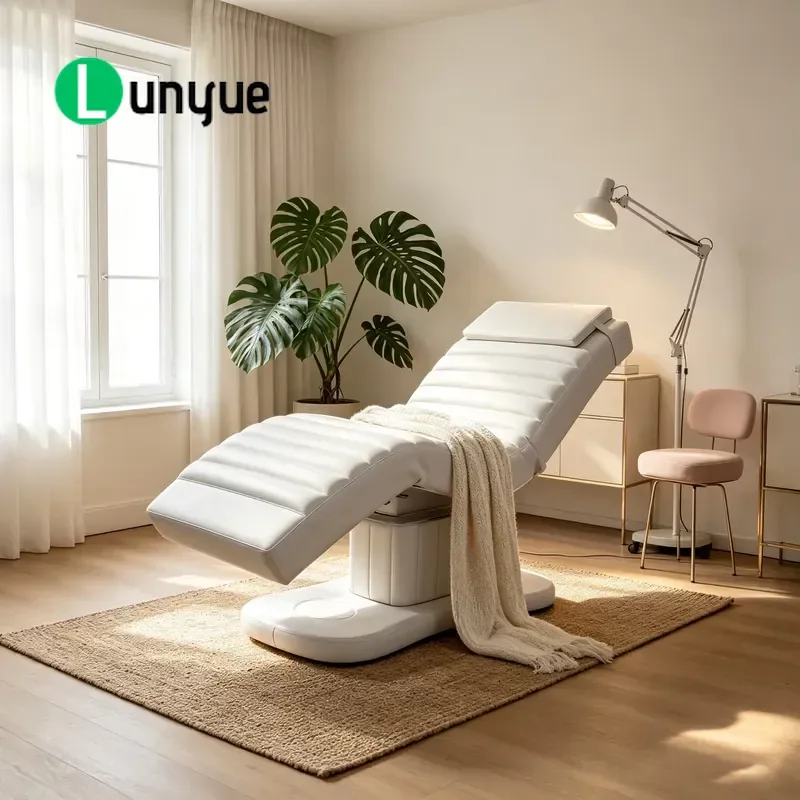 Adjustable Electric Heated Facial Massage Bed Professional Beauty Spa Furniture Set for Treatment Room Comfortable