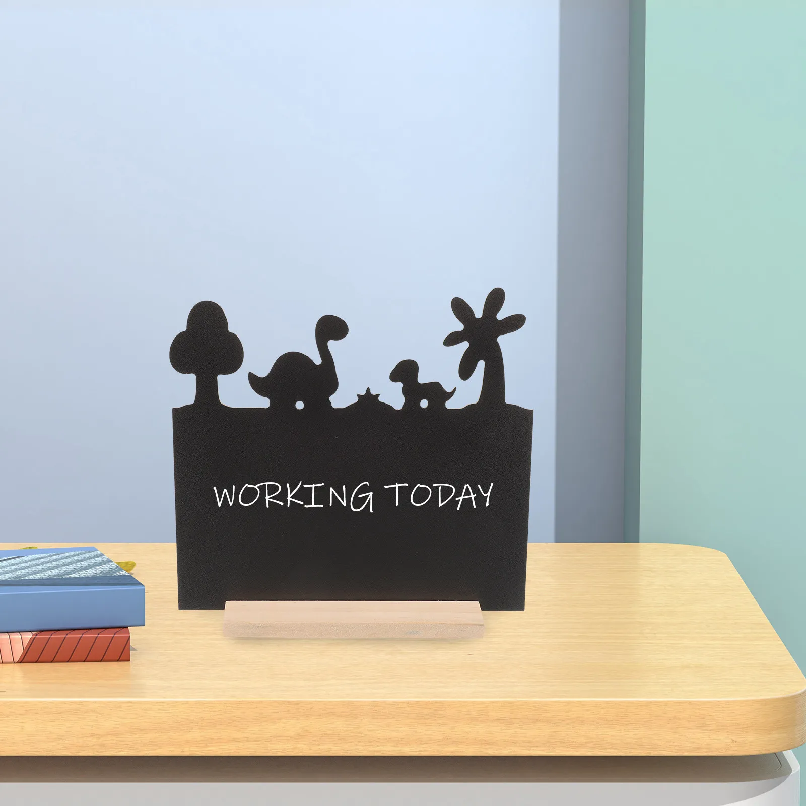 

Wooden Chalkboard Sign Mini Small Tabletop Chalk Board Sign Desk Stand for Home Office Party Birthday Wedding Menu Black Board