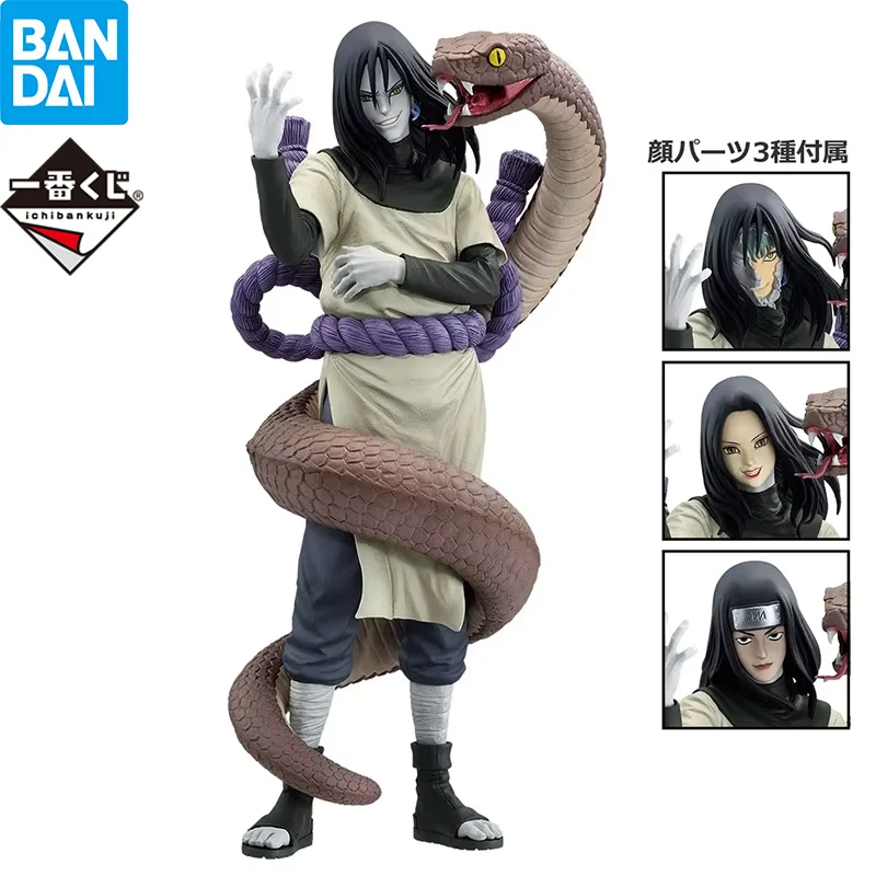 Original BANDAI Ichiban NARUTO Shippuden The Legendary 3 Ninjas Orochimaru Figure Anime Action Model Figurals Brinquedos Toys