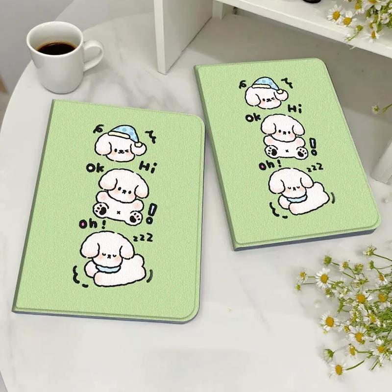 

Cartoon Puppy Happy Day Case For Honor MagicPad MatePad M5 8 9 2 3 10 12 X V7 V8 X8 X9 V9 GT X9a GT2 S Air Pro Tablet